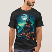 カボチャの道のそばの家 Tシャツ (正面)