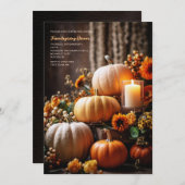 カボチャの配置 招待状 (正面/裏面)