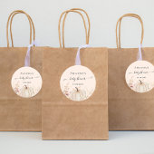 カボチャの野生の花桃の赤ちゃんシャワー ラウンドシール