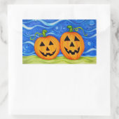 カボチャの長方形ステッカー 長方形シール (バッグ)