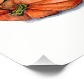 カボチャの間で跳んでいるオレンジ猫 フォトプリント            (角)