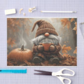 カボチャの隣にホットココアと愛らしい格言 薄葉紙 (クラフト)