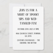 カボチャの頭のクローラー 招待状 (裏面)