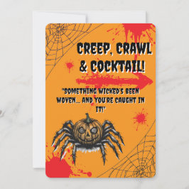 カボチャの頭のクローラー 招待状