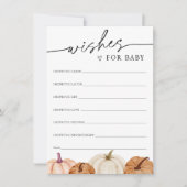 カボチャの願いベビーカード 招待状 (正面)