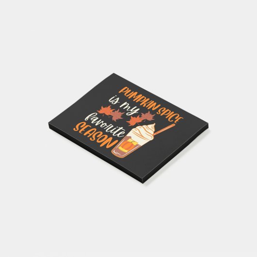 カボチャの香辛料は私の季節お気に入りのだ ポストイット (アングル)