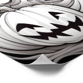 カボチャの魔女は自分で色を付ける ポスター (角)