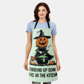 カボチャの魔女 エプロン (着用した状態)