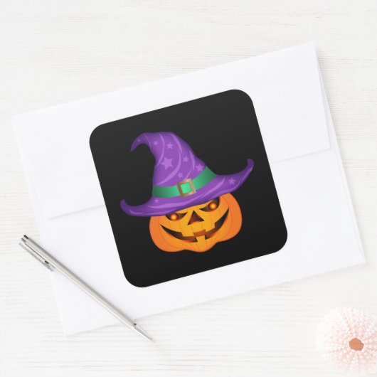 カボチャの魔女 スクエアシール (封筒)