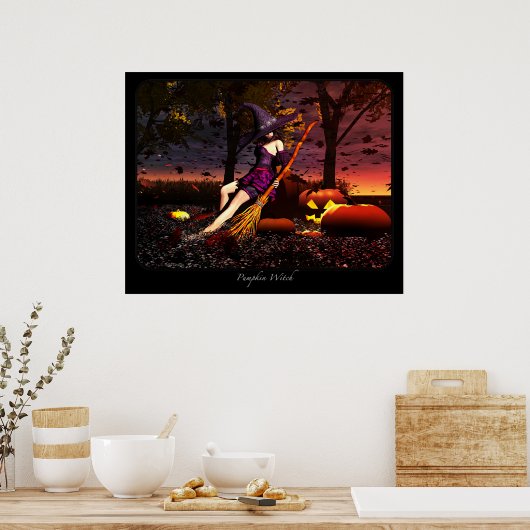 カボチャの魔女 ポスター (キッチン)