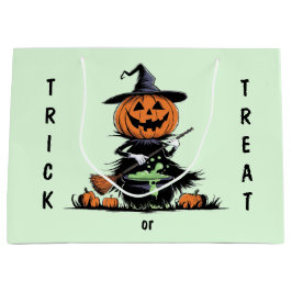 カボチャの魔女 ラージペーパーバッグ