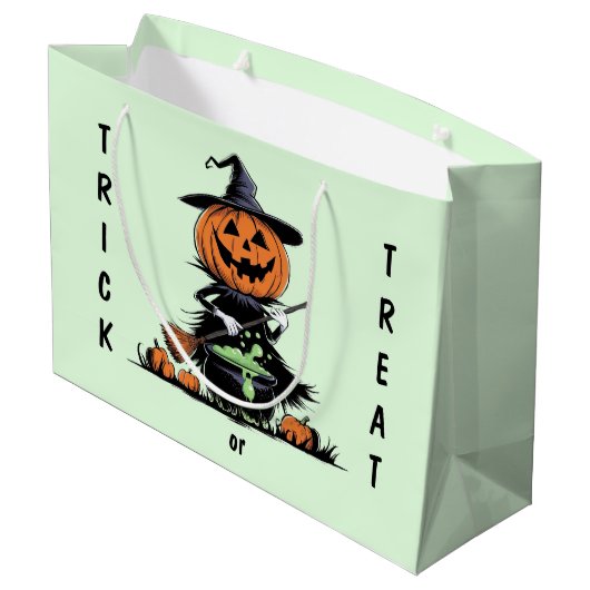 カボチャの魔女 ラージペーパーバッグ (裏面アングル)