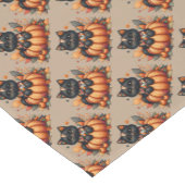 カボチャの黒猫と秋の掛け布団 ショートテーブルランナー (コーナー)