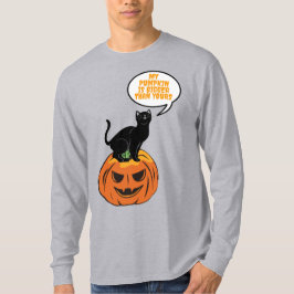 カボチャの黒猫、ハロウィーンTシャツ Tシャツ
