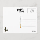 カボチャの黒猫 ポストカード (裏面)