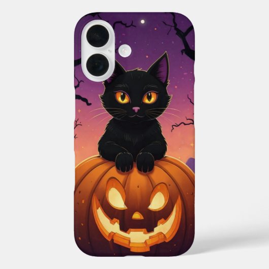 カボチャの黒猫 Case-Mate iPhoneケース (裏面)