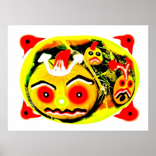 カボチャの3つの怖い芸術 ポスター (正面)