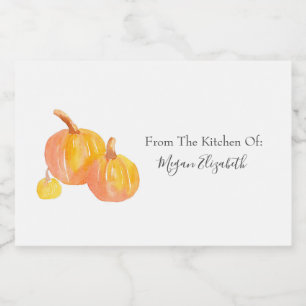 カボチャの3種類の食品ラベル フードラベル