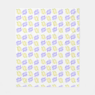 カボチャはハンドハロウィン絵を描のパターンをスタンプ フリースブランケット