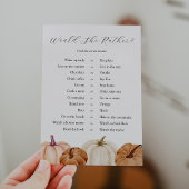 カボチャは彼女はむしろゲームカードを持つだろう 招待状