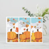 カボチャは招待状にパネルをはめます 招待状 (スタンド正面)