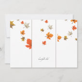 カボチャは招待状にパネルをはめます 招待状 (裏面)