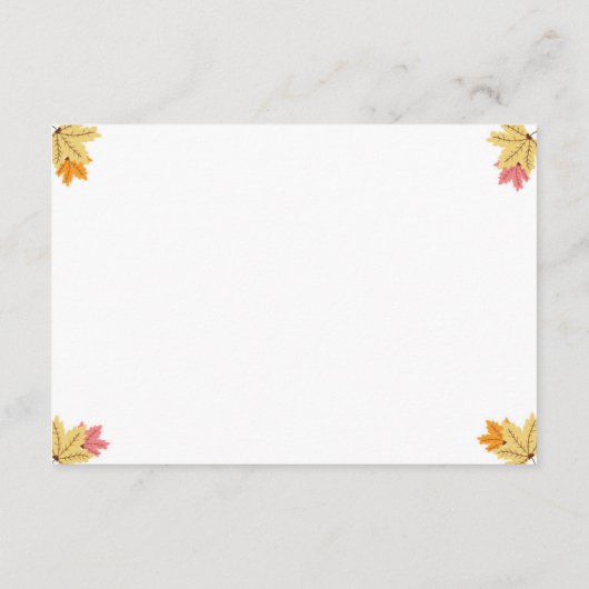 カボチャは本の秋の秋のベビーシャワーのピンクを持って来ます エンクロージャーカード (裏面)