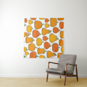 カボチャは継ぎ目無しの模様を収穫する。熟した季節 タペストリー (インサイチュ(横))