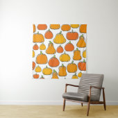 カボチャは継ぎ目無しの模様を収穫する。熟した季節 タペストリー (インサイチュ)