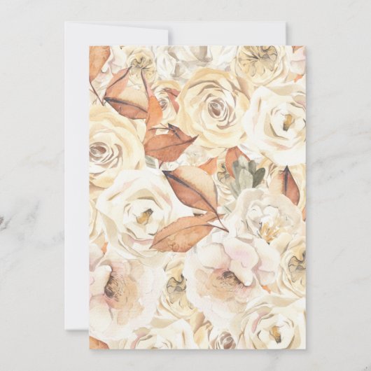 カボチャは途中のフローラの赤ちゃんシャワー 招待状 (裏面)