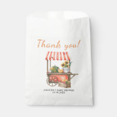 カボチャは途中ベビーシャワーありがとう フェイバーバッグ (正面)