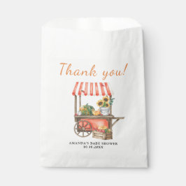 カボチャは途中ベビーシャワーありがとう フェイバーバッグ