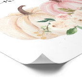 カボチャは、何人のベビーガールシャワーゲームを推測 ポスター (角)