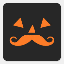 カボチャひげハロウィン スクエアシール