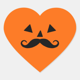 カボチャひげハロウィン ハートシール