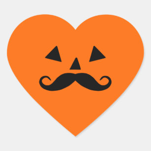 カボチャひげハロウィン ハートシール