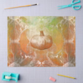 カボチャひまわりバーンスレッドオレンジヴィンテージテクスチャ 薄葉紙 (クラフト)