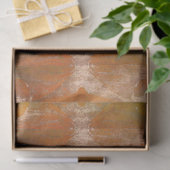 カボチャひまわりバーンスレッドオレンジヴィンテージテクスチャ 薄葉紙 (ギフト)