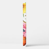カボチャひまわり花：水彩パターンデザイン Case-Mate iPhoneケース (裏面 / 右)