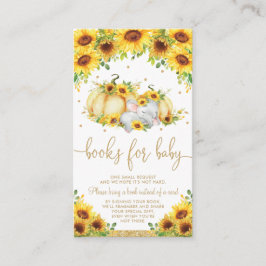 カボチャひまわり象シャワーブックベビー エンクロージャーカード