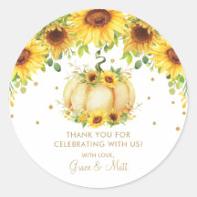 カボチャひまわり赤ちゃんシャワーありがとう