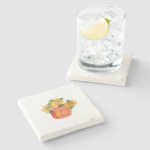 カボチャひまわり ストーンコースター (横)