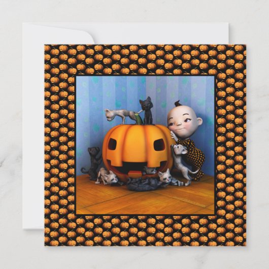 カボチャへの暴行 案内状 (正面)