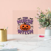 カボチャよくはしゃぐの魔女を使ったデザイン アクリルサイン (ウェディング)