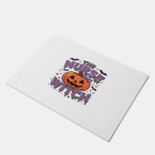 カボチャよくはしゃぐの魔女を使ったデザイン ドアマット (アングル)