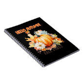 カボチャをテーマにしたハローオータムノート ノートブック (右側)