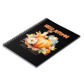 カボチャをテーマにしたハローオータムノート ノートブック (左側)