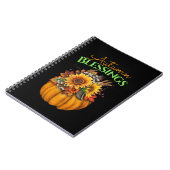 カボチャをテーマにした秋の恵み ノートブック (左側)