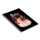 カボチャをテーマにした – 毎日の引用文ハロウィンシーズンを成長 ノートブック (右側)