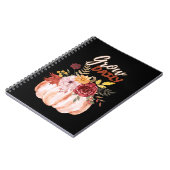 カボチャをテーマにした – 毎日の引用文ハロウィンシーズンを成長 ノートブック (左側)